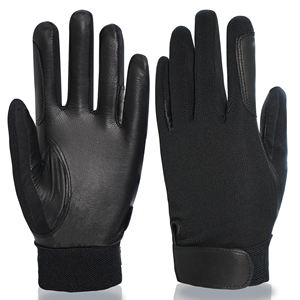 ถุงมือขี่ม้าหนังแท้แบบเต็มนิ้ว ยี่ห้อ Private Label ดีไซน์ทันสมัย ปิดด้วยแถบตีนตุ๊กแก ป้องกันรังสียูวี สำหรับทุกเพศ - Product Image 1