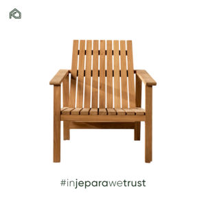 Chaise d'extérieur minimaliste en teck - Pliable, portable et durable, écologique, anti-termites, pour chambre, villa et parc - Dino - Product Image 5