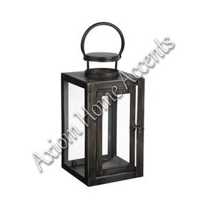 Ensemble de lanternes à bougies festives d'élégance industrielle Design moderne fait à la main Décoration de Noël élégante par Axiom Home Accents - Product Image 2