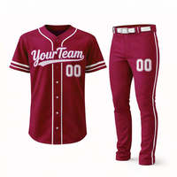 Uniforme de baseball haute performance, nouveau design, fabrication directe d'usine, confortable, pour hommes
