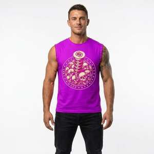 Gym Clothing Men's Sleeveless Muscle Shirt Stringer Tank Top Fitness Basketball <b>Running</b> <b>Singlet</b> Quick Dry Breathable - Product Image 3