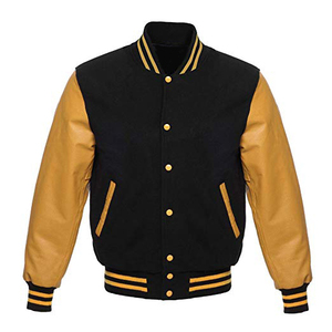 OEM Custom LOGO Sleeve Chenille Embroidery Baseball Vintage Letterman Varsity Jackets for <b>Men</b> - Product Image 3