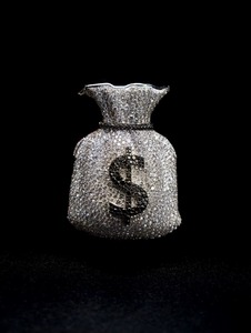 Colgante de Moissanita con Diseño de Bolsa de Dinero, Plata 925, Estilo Hip Hop, Joyería Masculina, Colgante para Uso Diario, Collar con Colgante de Signo de Dólar, Moda Rapper - Product Image 6