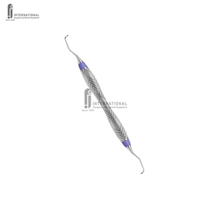 Juego de Curetas Dentales Ergonómicas de Alta Calidad con Mango Hueco 11/12 Gracey, de Acero Inoxidable, para Periodoncia, F.J.INTERNATIONAL - Product Image 3