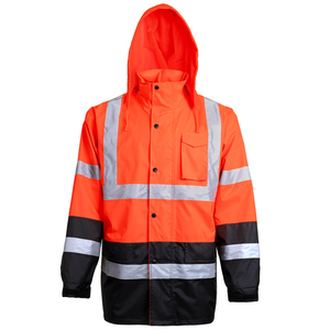 Chaqueta de Trabajo de Alta Visibilidad Fabricada Directamente en Fábrica, Totalmente Personalizable, Material de Poliéster, Chaquetas de Trabajo de Alta Visibilidad - Product Image 1