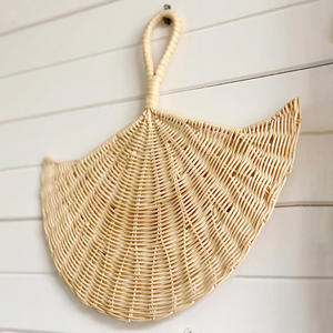 Abanico de pared de ratán, decoración de lujo para el hogar, adorno, venta al por mayor, abanicos colgantes hechos a mano, la mejor calidad - Product Image 1