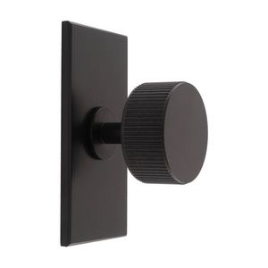 Knob With Back <b>Plate</b> Brush Nickel Customizable With Passage Privacy Bar <b>Door</b> Furniture - Product Image 3