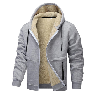 Men Premium <b>Fleece</b> <b>Lined</b> Zipper Hoodie Stylish Winter <b>Jacket</b> & Comfort Available in Multiple Colors - Product Image 2