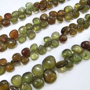 Cuentas de Apatita Verde Natural en Forma de Corazón, Lisas, Tipo Briolette, de 10 mm - Product Image 4