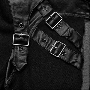 Chaquetas Góticas Oscuras de Cuero Sintético para Hombre, Estilo Punk, Gótico, Metal, con Hebillas, para Motocicleta, 2026 - Product Image 4