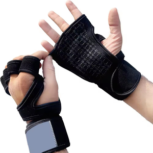 Poignée de musculation en cuir robuste avec support de poignet détachable réglable, antidérapante, respirante et écologique, unisexe - Product Image 6