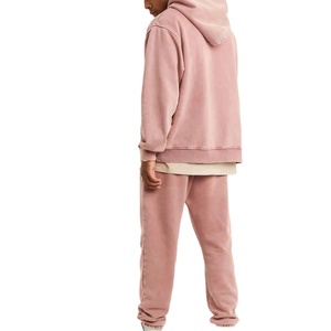 Basics Hoodies pour hommes, respirants, délavés à l'acide, coupe ample, fermeture éclair intégrale, 500 GSM, design délavé à l'acide, modèle 2026 - Product Image 6