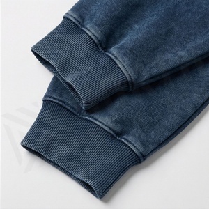 Conjunto de Sudadera con Capucha y Pantalones Deportivos de Algodón Grueso de 500GSM, Estilo Vintage, para Hombre, con Hombros Caídos y Lavado Ácido - Product Image 6
