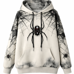 Wholesale Custom <b>Lightweight</b> Breathable 100% Cotton Spider <b>Hoodie</b> with Drawstring-Factory Direct Supplier for Bulk Orders - Product Image 1