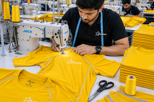 Haut de compression pour homme de haute qualité, séchage rapide, léger, pour la course à pied et l'entraînement en salle de sport, chemise jaune, écologique - Product Image 5