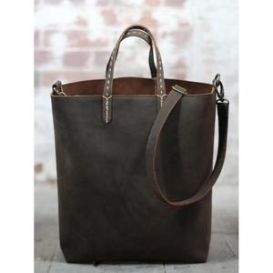 Bolsos de Mano de Cuero Genuino para Mujer, con Cierre de Cremallera, Impermeables, de Gran Capacidad, Ecológicos, Bolsas de Compras, Regalos - Product Image 2