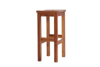 Ensemble de meubles contemporains de style commercial : table haute et chaises en bois d'acacia américain de haute qualité