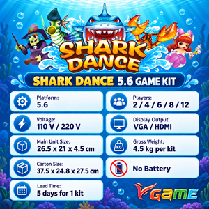 Kit de jeu d'arcade multijoueur VGAME Shark Dance 5.6 avec plateau de jeu et logiciel pour bornes d'arcade - Product Image 4