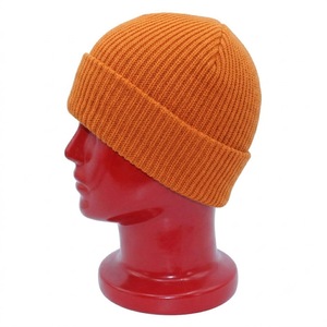 Premium Orange Ribbed Knit Beanie Hat Unisex Cuffed <b>Winter</b> <b>Cap</b> Soft Acrylic Warm Stretch Custom Logo Casual Outdoor Wear - Product Image 6