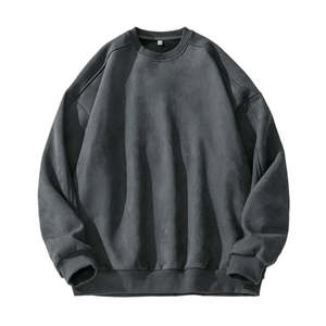 เสื้อสเวตเชิ้ตคอกลมทรงหลวมสำหรับผู้ชาย OEM เหมาะสำหรับใส่ลำลอง ออกกำลังกาย ระบายอากาศได้ดี ผลิตจากผ้าฝ้าย สวมใส่สบายๆ ในมหาวิทยาลัย หรือใส่ที่บ้าน สไตล์คลาสสิก - Product Image 3