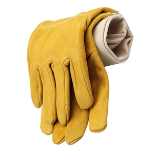 Bee Keeping <b>Gloves</b> Heavy Duty Canvas Sleeve Leather <b>Gloves</b> Sting Resistant for Hive Inspection OEM Bulk - Product Image 6