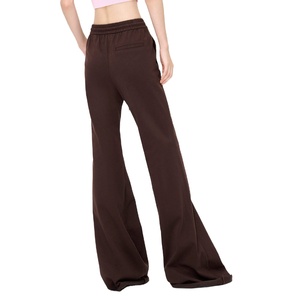 2026 nouveau pantalon de survêtement évasé mince pour femmes pantalon de survêtement femme avec cordon de serrage plat avant vêtements de sport pantalon évasé - Product Image 3
