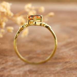 Natural Black Fire Hexagon Opal Religious Statement Ring for Women Ethiopian Engagement 925 Sterling <b>Silver</b> 14K Gold <b>Plated</b> IGI - Product Image 6