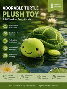 Peluche de Tortuga Marina, Adorable Muñeco de Peluche, Almohada Suave, Juguete Marino para Niños, Regalo, Decoración para Cuarto de Niños - Product Image 1