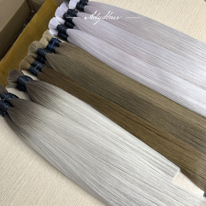 Extensions de cheveux humains bouclés vietnamiens de qualité supérieure, 100% naturels, en vrac, avec kératine, pour tresses et perruques crépues, disponibles à l'expédition - Product Image 5