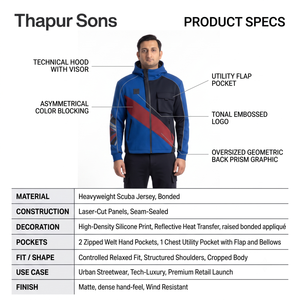 Sudadera Técnica para Hombre de 420 GSM, Estilo Urbano con Cierre, para Buceo, con Etiqueta Personalizada OEM, Estilo Europeo - Product Image 6
