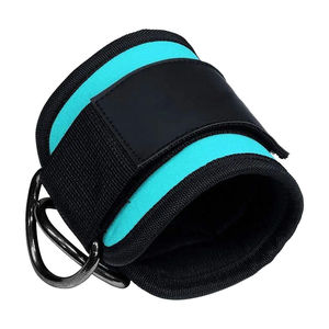 Promotion : Sangle de cheville professionnelle robuste à double anneau, respirante, réglable, rembourrée en néoprène, pour entraînement des jambes et protection des poids - Product Image 1