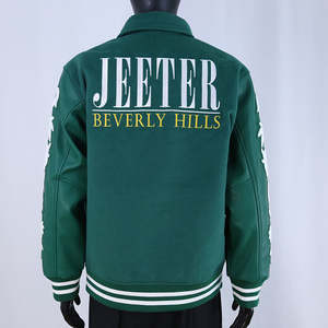 แจ็คเก็ตวาร์ซิตี้ปักลายเชนิลล์สุดเท่ห์ สไตล์สตรีทแวร์สุดฮิต ขายดี แฟชั่นสำหรับผู้ชาย  แจ็คเก็ตขนสัตว์สำหรับฤดูหนาว  รับสั่งทำได้ - Product Image 2