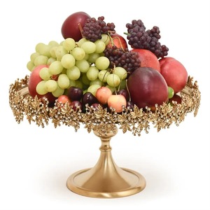 New Arrival Steel Cake Stand With Glass Lid & White Beads <b>Element</b> Dessert Stand Elegant Display <b>for</b> Weddings & Special Occasion - Product Image 2
