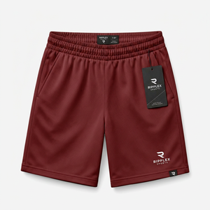 Children's Casual Shorts Boys Girls 100% Polyester Breathable Elastic Waist Summer Beach Three-color Simple Factory Wholesale - Product Image 1