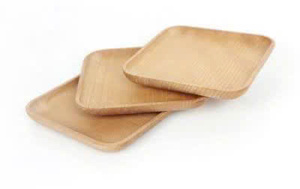 Ensemble de vaisselle jetable écologique de qualité supérieure, assiettes carrées en feuille de palmier biodégradable, modernes, naturelles, durables, résistantes au congélateur - Product Image 2
