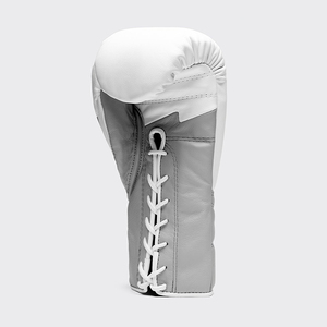 Brand New Professional Fly Leather Boxing Gloves Head <b>Groin</b> <b>Protector</b> Set Breathable Durable White & Grey Fly Boxing Set - Product Image 3