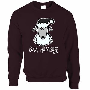 Sudadera navideña con diseño de oveja para hombre, jersey de cuello redondo, informal, de invierno, con estampado de dibujos animados, de manga larga, de punto - Product Image 4