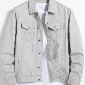 OEM Mens Denim Jean <b>Jacket</b> Casual Outwear Fall <b>Jacket</b> Denim Button up Coat Oversize Denim <b>Jacket</b> for Men acidwash fashion casual - Product Image 4