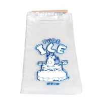 Sacs à glaçons transparents blancs avec fermeture éclair, en LDPE, jetables, pour congélateur de cuisine, impression personnalisée du logo, taille sur mesure