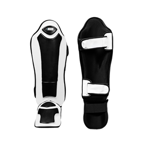 Most Popular Premium Leather Shin Guards Wholesale MMA Shin Guards Muay Thai Shin Guards Double Straps Boxing <b>Leg</b> Protectors - Product Image 2