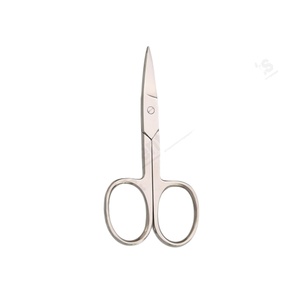 Ciseaux à cuticules pour ongles 9cm Perles miroir Ciseaux à ongles en acier inoxydable satiné Ciseaux à ongles de précision Fabricant Pakistan - Product Image 1