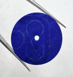 Esfera de Reloj de Lapislázuli Natural, Diseño Plano, Tamaño 31.50mm, Grosor 0.9mm, Hecho en Rajasthan - Product Image 1