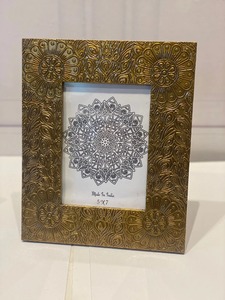 Golden Petal <b>Photo</b> <b>Frame</b> Picture <b>Frame</b> Golden Tabletop Display Decor <b>Gift</b> for Wedding home decor - Product Image 5