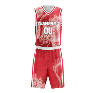 Conjuntos de Uniformes de Baloncesto al por Mayor, Sublimación Completa, Poliéster, Uniforme de Equipo con Nombres y Números para Baloncesto de Viaje - Product Image 3