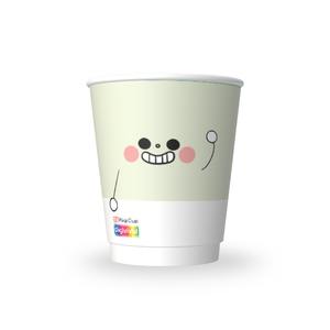 Vaso de Papel Desechable Personalizado de Doble Pared de 8-20 oz, Apto para Alimentos, Reciclable, con Recubrimiento de PE a Prueba de Fugas - Product Image 4