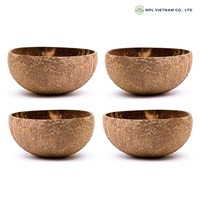 Bol en coquille de noix de coco fait main, vaisselle écologique avec cuillère pour soupe, riz et nouilles, vente en gros pour la vente au détail, origine Vietnam