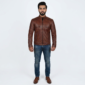 New Fashion <b>Men</b> <b>Leather</b> <b>Jacket</b> Durable Fabric Fully Customized Top Trending Reasonable Rate <b>Men</b> <b>Leather</b> <b>jacket</b> for <b>men</b> - Product Image 1