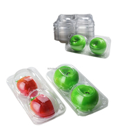 Conteneurs en plastique PET carrés de qualité alimentaire de marque TIANCHOU, personnalisés en usine, pour les fruits, boîte pour orange, mangoustan, fraise, raisin