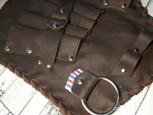 Funda de Cuero Genuino Duradera y de Lujo para Tijeras de Barbero, Organizador de Cinturón para Estilistas, Protección a Prueba de Olores - Product Image 2