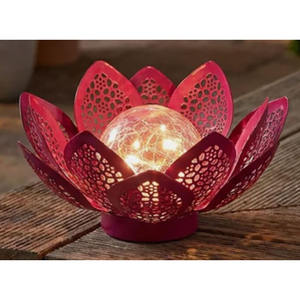 Boule de fleurs en filigrane LED alimentée par batterie, certifiée IP65, solaire - Product Image 3